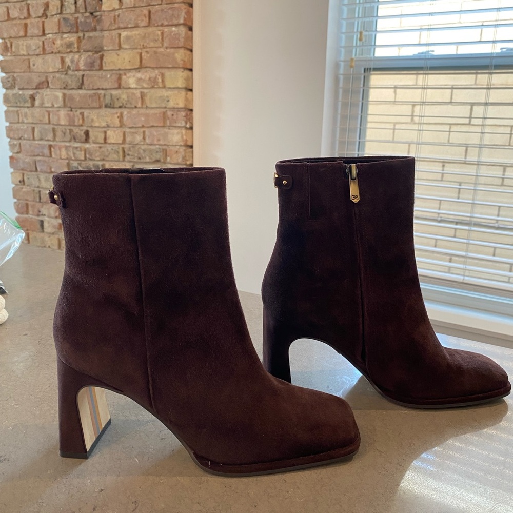 Sam Edelman Irie Boots (Brown Suede) - Only Worn Once